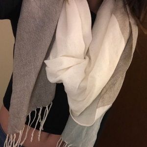 H & M large plaid scarf